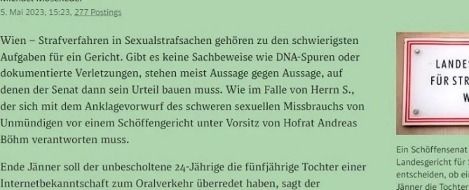 Rechtsanwalt Mag. Sascha Flatz – Pressebericht und Medienauftritt zum Strafrecht in Wien