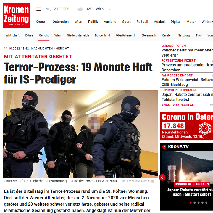 Rechtsanwalt Mag. Sascha Flatz - Pressebericht und Medienauftritt zum Strafrecht in Wien