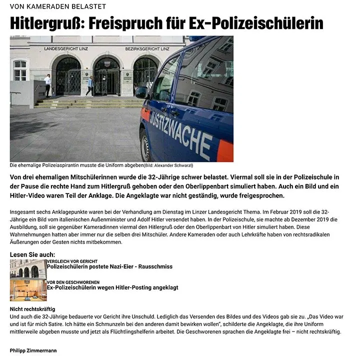 Rechtsanwalt Mag. Sascha Flatz – Pressebericht und Medienauftritt zum Strafrecht in Wien