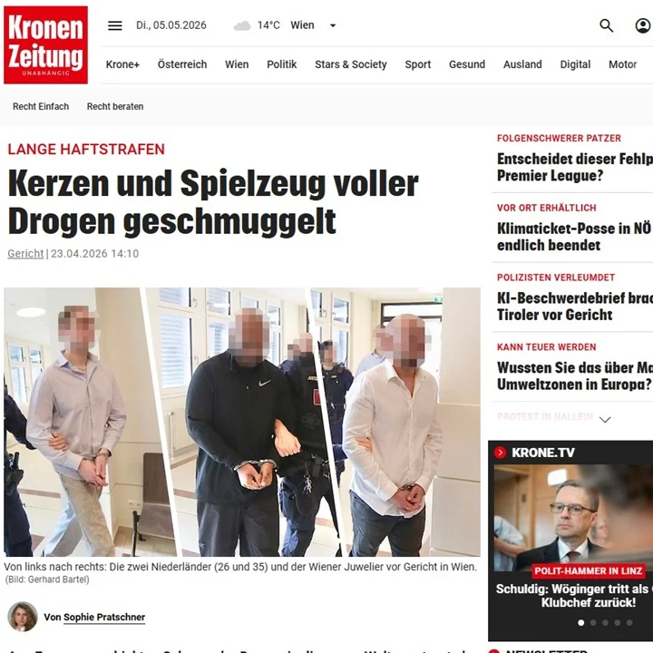 Lange Haftstrafen: Kerzen und Spielzeug voller Drogen geschmuggelt